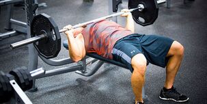 bench press with barbell
