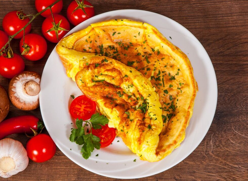 omelette with tomatoes egg dietary dish